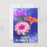 Gerbera Daisies Mother's Day Card