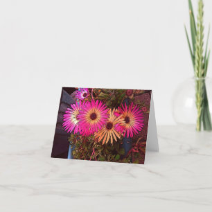 Gerbera Daisies Note Card Dankeskarte