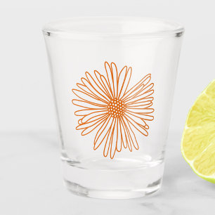 Gerbera Daisy Blume Schnapsglas