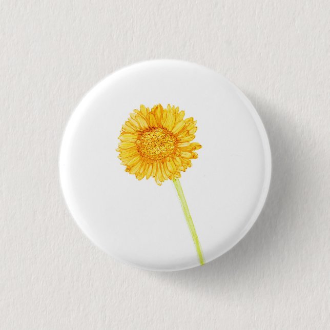 Gerbera daisy button (Vorderseite)