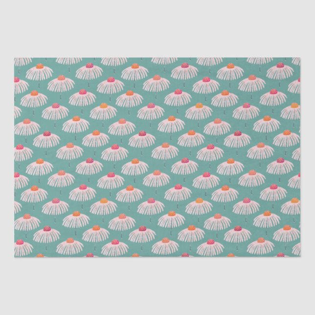 Gerbera Daisy Floral pattern Seidenpapier (Vorderseite)