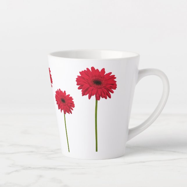 Gerbera Daisy Latte Mug (Droite)