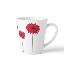 Gerbera Daisy Latte Tasse