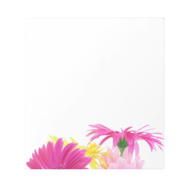 Gerbera Daisy Piink Blume Notizblock (Vorderseite)
