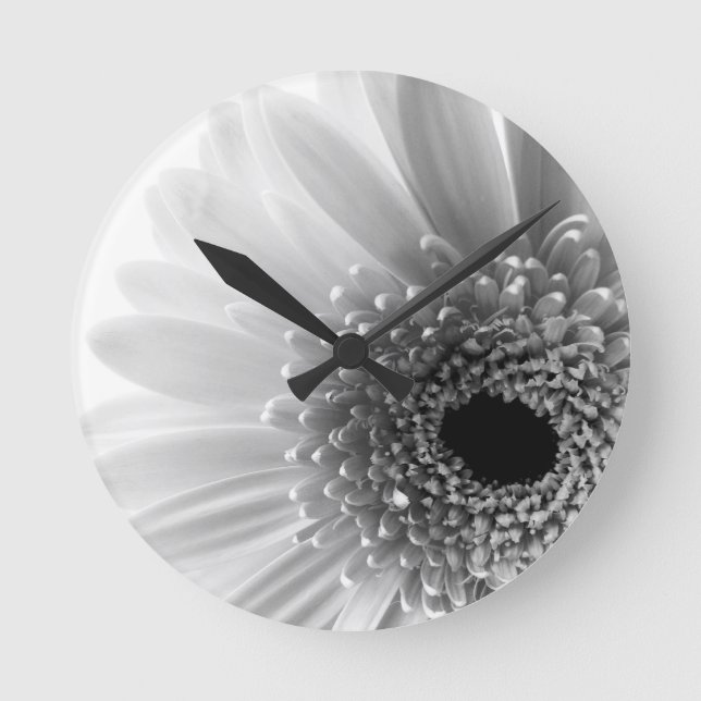 Gerbera Daisy Runde Wanduhr (Vorderseite)