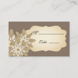 Gerbera Daisy Vintage Platzkarte für den Beruf