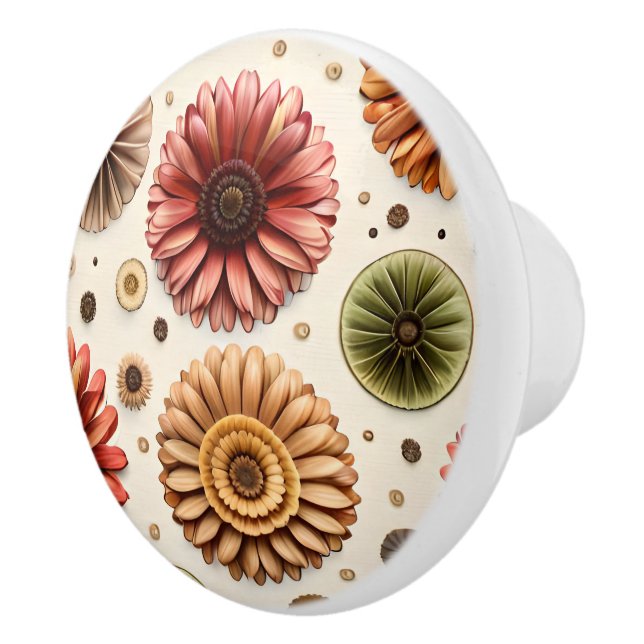 Gerbera Galore Keramikknauf (Rechts)