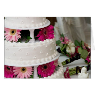 Gerbera-Gänseblümchen-Hochzeitstorte