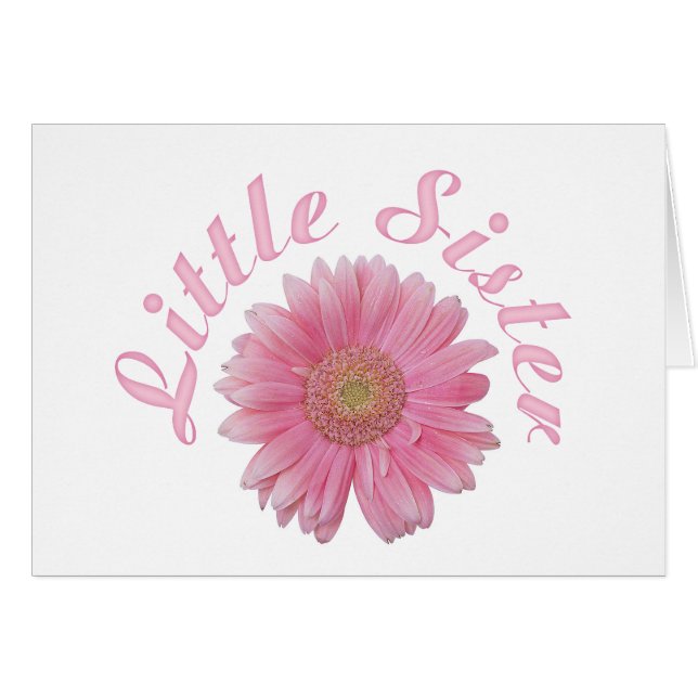 Gerbera Little Sister Blank Card (Vorderseite (Horizontal))