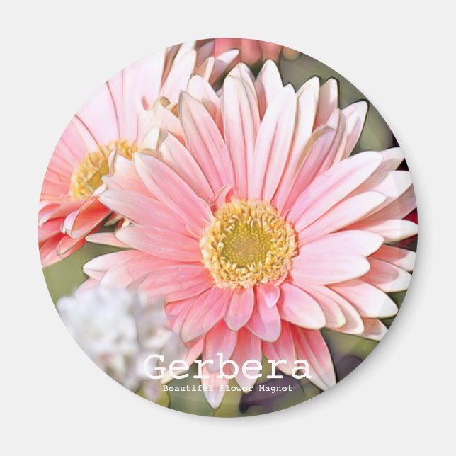 Gerbera Magnet (Vorne)