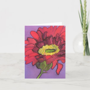 Gerbera Notecard Karte