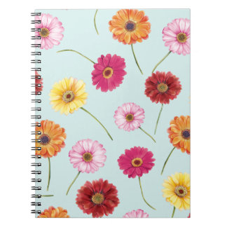 Gerbera,pink,red,orange,yellow  notizblock