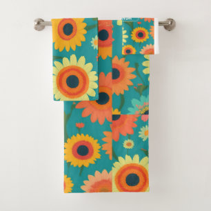 Gerbera Retro Colorée Motif personnalisé