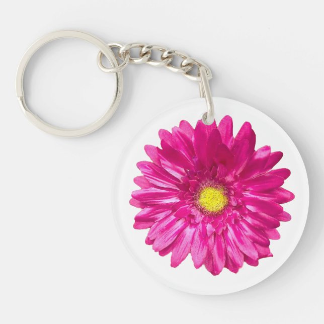 Gerbera rose marguerite chic floral rond (Devant)