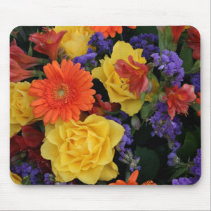 Gerbera-Rosen-Blumenstrauß Mousepad