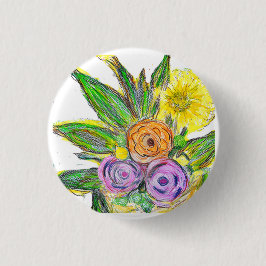Gerberas Daisy Button