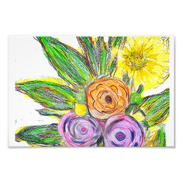 Gerberas Daisy Fotodruck (Vorne)