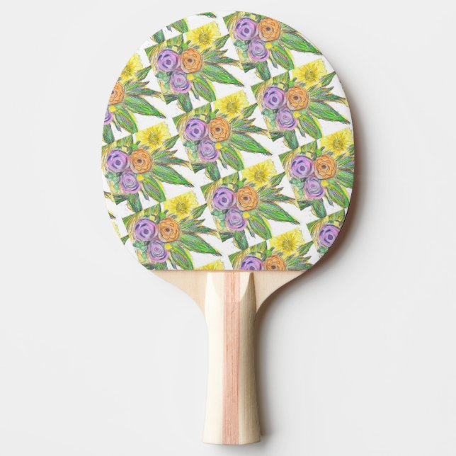 Gerberas Daisy Tischtennis Schläger (Vorderseite)