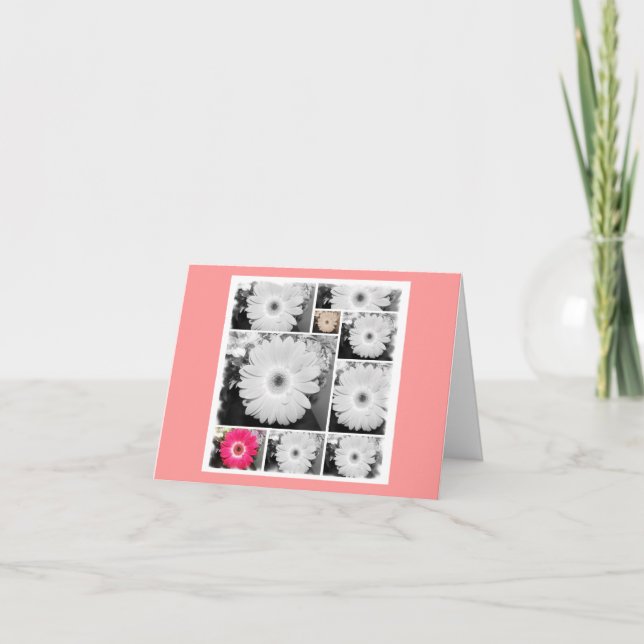 Gerberas Dankeskarte (Vorderseite)