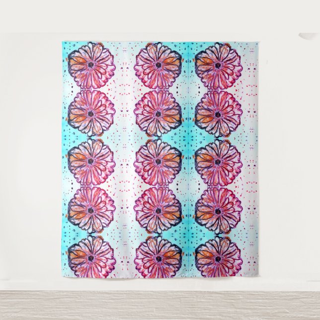 Gerberas germini wandteppich (Vorderseite)