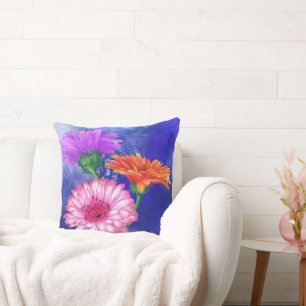 Gerberas Lance Oreiller Belles Fleurs