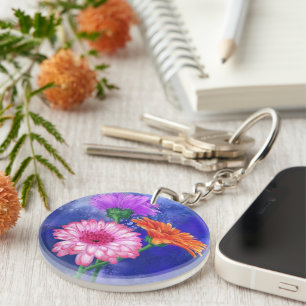 Gerberas Porte - clé Cadeau Belles Fleurs