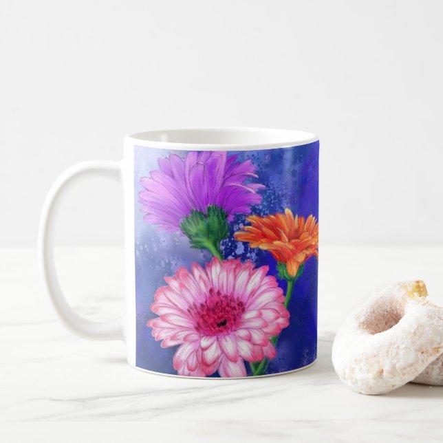 Gerberas Tasse Schöne Blume (Mit Donut)