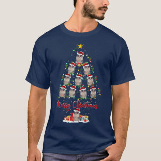 Gerbil Animal Lover Matching Santa Gerbil Christma T-Shirt