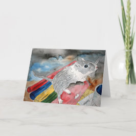GERBIL, der inländische Haustiergrußkartenkunst Karte