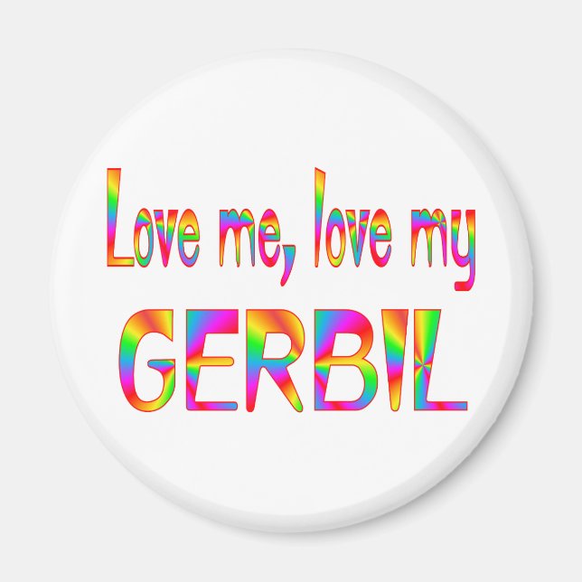 Gerbil Liebe Magnet (Vorne)