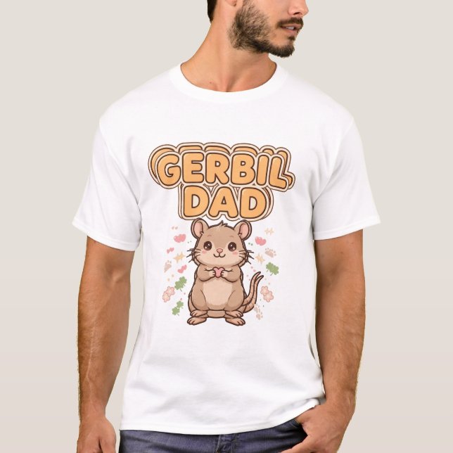Gerbil-Vater Kawaii Tee (Vorderseite)