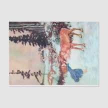 Gerda und Reindeer, Snow Queen Fairy Tale