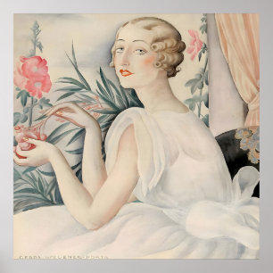 Gerda Wegener - Porträt einer Frau, Art Déco Poster