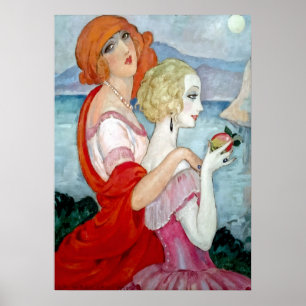 Gerda Wegener - Sur la Route d'Anacapri, Art Déco