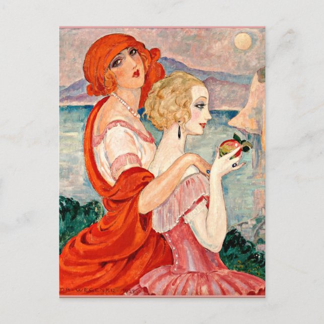 Gerda Wegener - Sur la Route d'Anacapri Postkarte (Vorderseite)