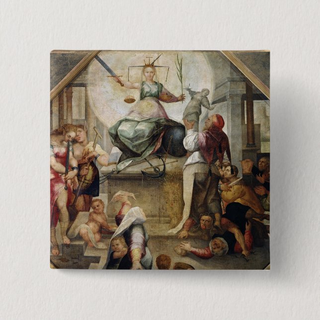 Gerechtigkeit Button (Vorderseite)