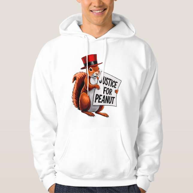 Gerechtigkeit für Erdnuss Das Eichhörnchen - Eichh Hoodie (Vorderseite)