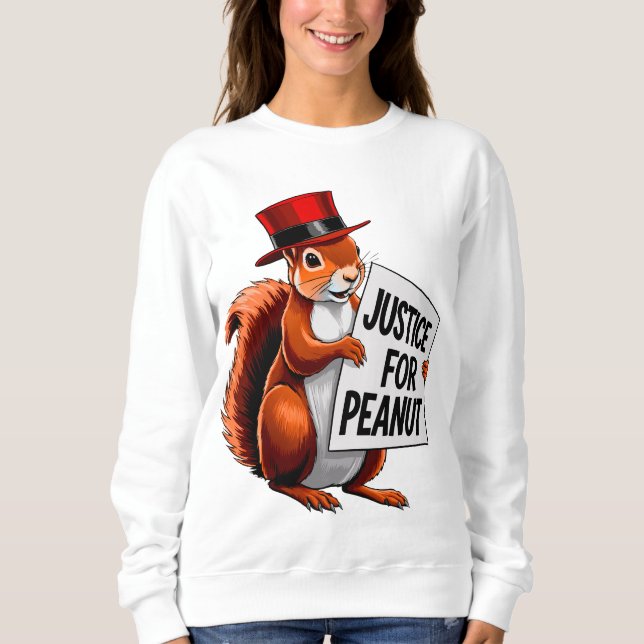 Gerechtigkeit für Erdnuss Das Eichhörnchen - Eichh Sweatshirt (Vorderseite)