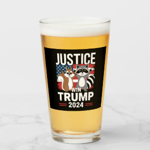 Gerechtigkeit Für Peanut Win Trump 2024 Glas
