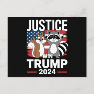 Gerechtigkeit Für Peanut Win Trump 2024 Postkarte