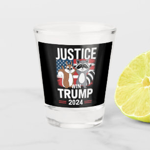 Gerechtigkeit Für Peanut Win Trump 2024 Schnapsglas