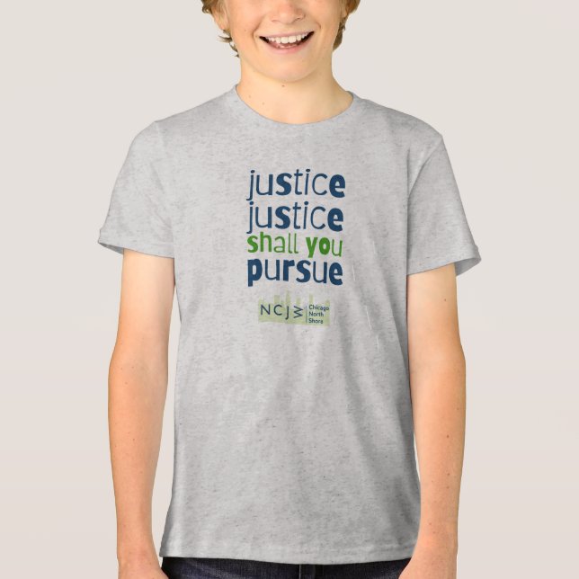 Gerechtigkeit, Gerechtigkeit soll den T - Shirt de (Vorderseite)