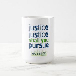 Gerechtigkeit, Gerechtigkeit und Tasse von 15 oz