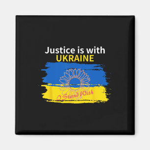 Gerechtigkeit ist mit der Ukraine. Ich stehe mit Magnet