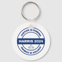 Gerechtigkeit kommt | Kamala harris Walz Election Schlüsselanhänger