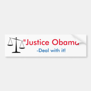 "Gerechtigkeit Obama " Autoaufkleber