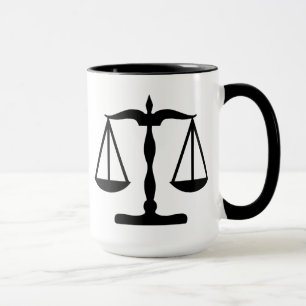 Gerechtigkeit stuft ~ Schwarzes ein Tasse