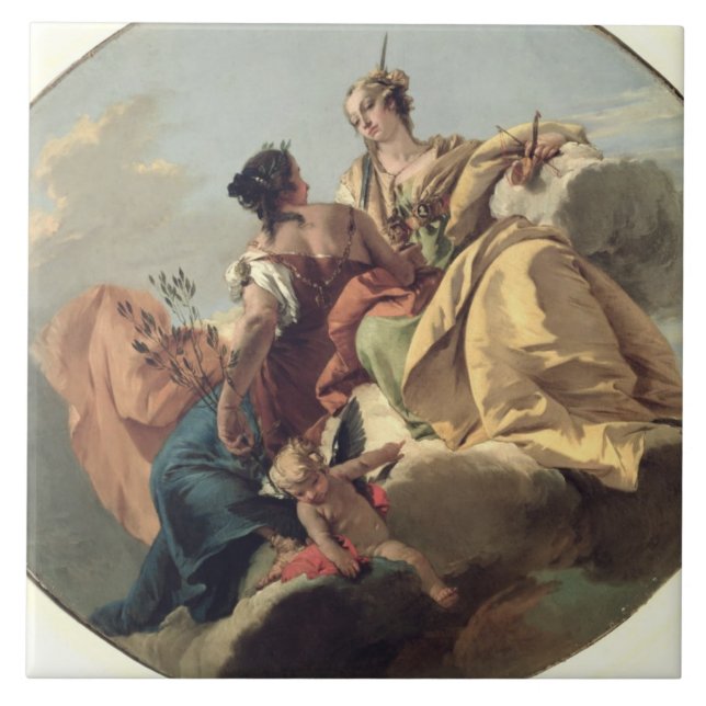 Gerechtigkeit und Frieden Fliese (Vorderseite)