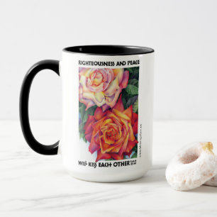 "Gerechtigkeit und Frieden", Tasse