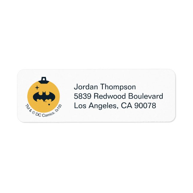 Gerechtigkeitsliga Batman Holiday Bauble (Vorne)